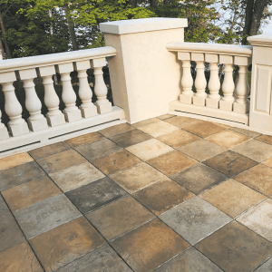 Balcony view with some tiles design