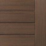 Display swatch of Azek Vintage English Walnut material with a smooth finish.